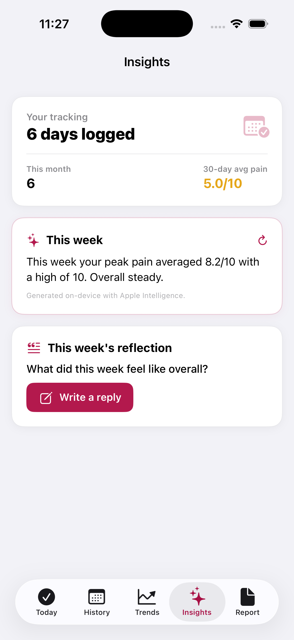 FlareCare pattern insights
