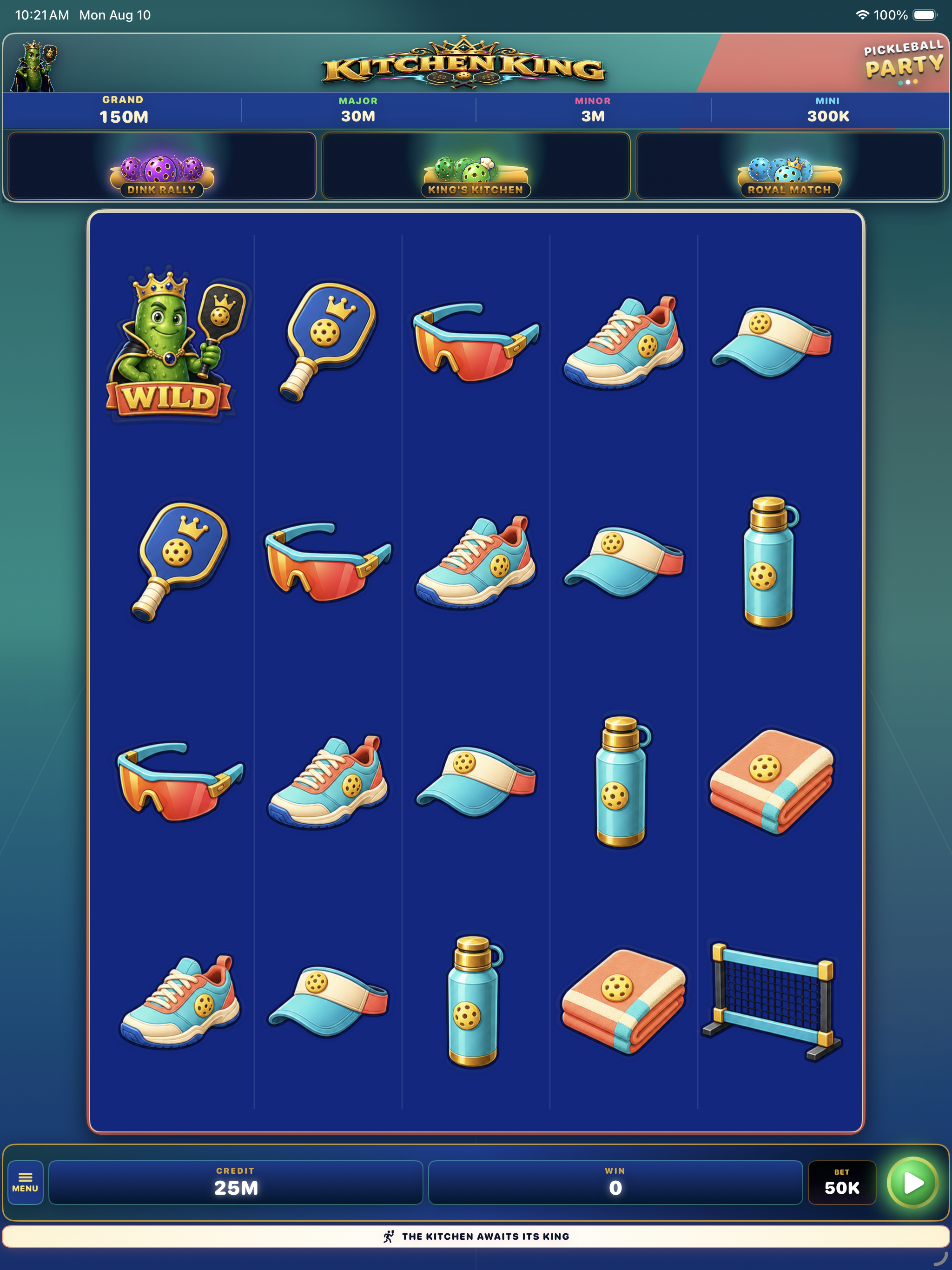 Kitchen King base game on iPad